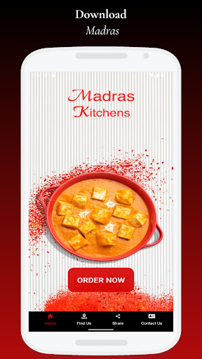 Android application Madras Indian Kitchens screenshort