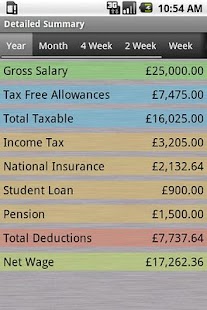 PAYE Tax Calculator Screenshot