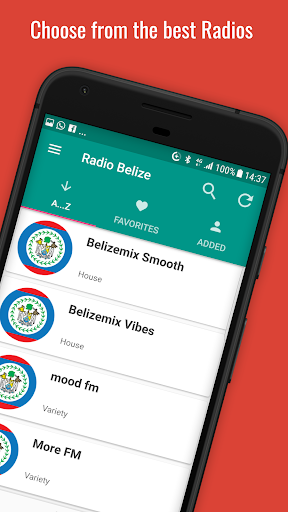 Android application Radio Belize screenshort