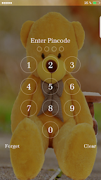 Teddy Bear Pin Lock Screen - Teddy Bear Wallpaper