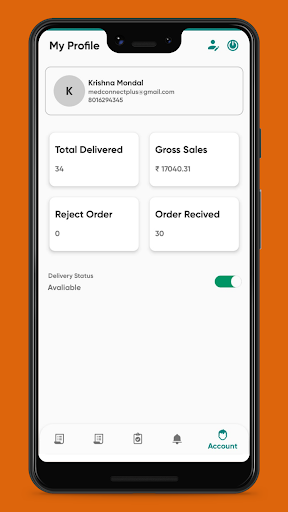 MedConnectPlus Delivery Boy Screen 3
