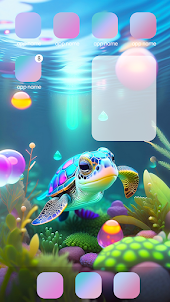 Cute baby turtle wallpaper