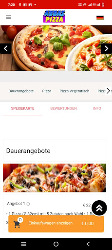 Abbas Pizza Schwalmstadt Screen 2