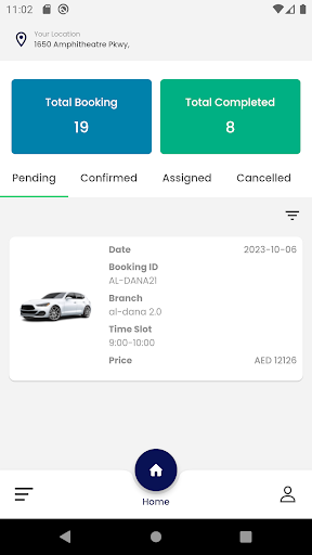 Android application Al-Dana Service Admin screenshort
