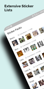 Animated Cute Animals Stickers