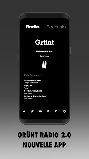 Android application Grünt Radio 2.0 screenshort