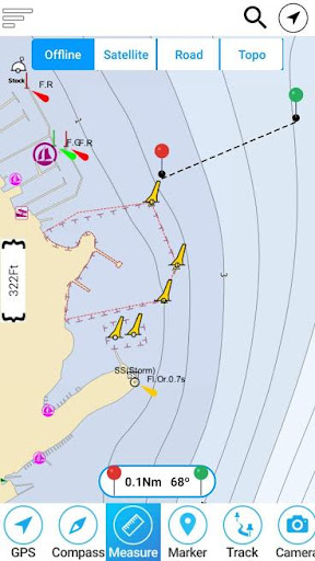 Android application Chiemsee Offline GPS Chart screenshort