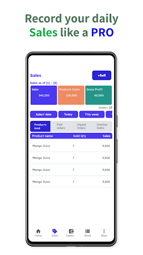 Android application SmartBusiness -Bookkeeping App screenshort