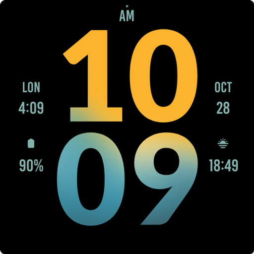 Splash Yellow Watch Face screenshot 3