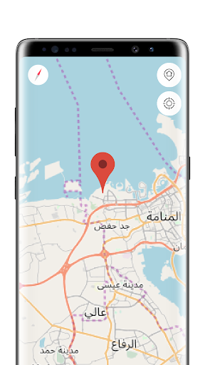 Android application Manama Offline Map screenshort