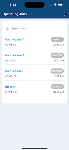 Android application DockWorks Tether screenshort