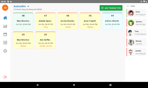 Android application Blue Jay Salon Pos screenshort