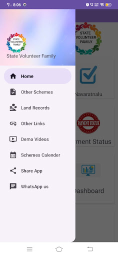 Android application State Volunteer Family screenshort