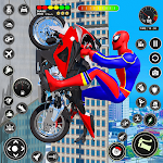 Cover Image of डाउनलोड सुपरहीरो बाइक मेगा रैंप गेम्स  APK