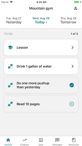 Android application Thrive Nutrition screenshort