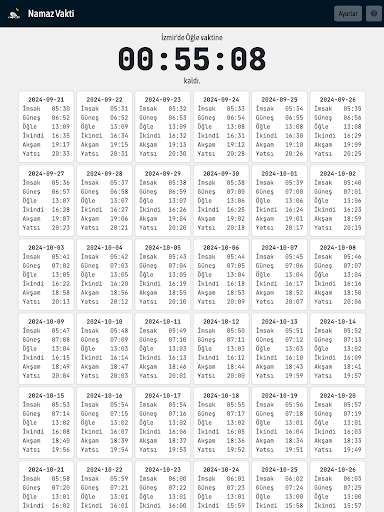 İnternetsiz Namaz Vakti