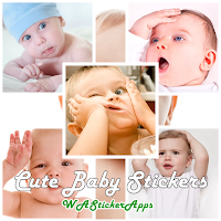 Sweet Baby Face Stickers - Cut