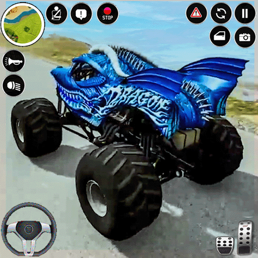 Real Monster Truck Game 3D logo