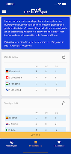 Het EK Spel Screen 2