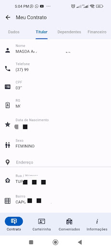Android application DREAM CLIENTE screenshort