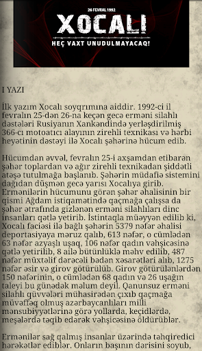 Soyqırımları Tarixi - Azərbaycanda ilk dəfə