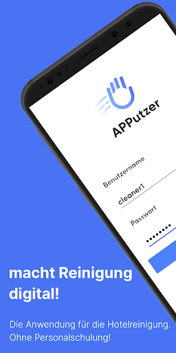 Android application APPutzer - Hotelreinigung. screenshort