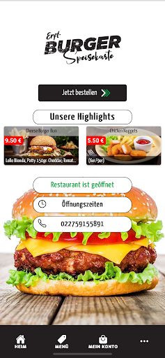 Android application Erft Burger screenshort