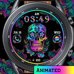 Ikonbild för Colorful Skull_Watchface