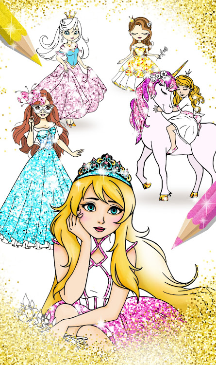 Princess Coloring Book Glitter - 1.3.2.3 - (Android)