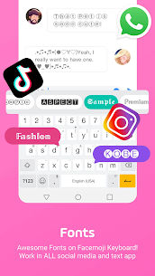 Facemoji Emoji Keyboard & Fonts MOD APK 3.0.3.1 (VIP Unlocked) 4