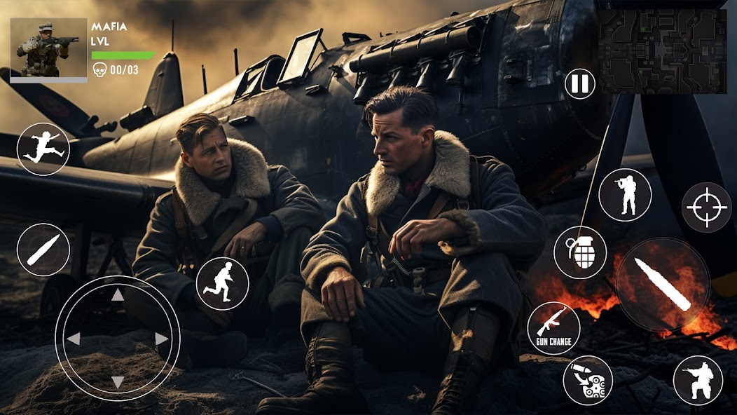 Game menembak WW2 perang dunia 4.0 APK + Mod (Unlimited money) untuk android