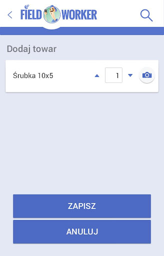 Fieldworker field service Screen 3