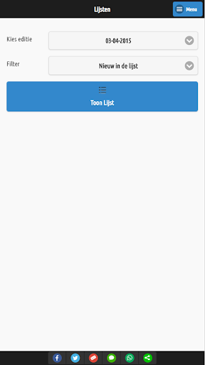 Android application Top100 Aller Tijden screenshort