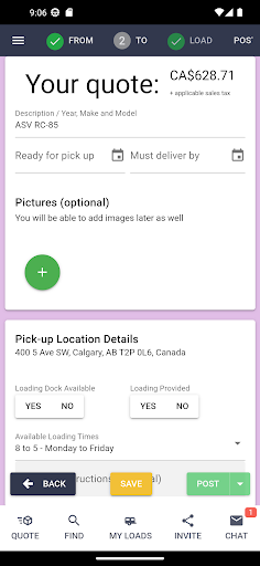 Android application Trusted Dispatch screenshort