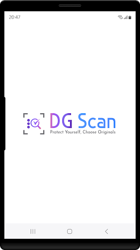 Android application DG Scan screenshort