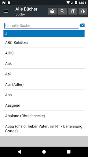 Android application Traumdeutung screenshort