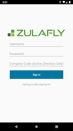 Android application ZulaFly screenshort