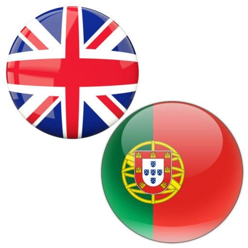 English to Portuguese logo