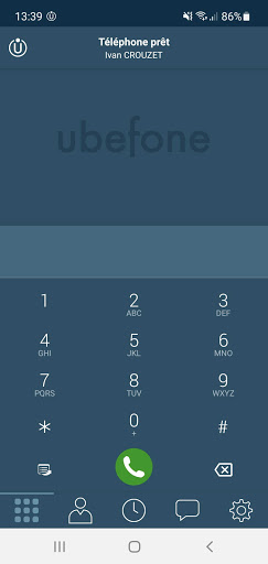 Android application Ubefone Legacy screenshort