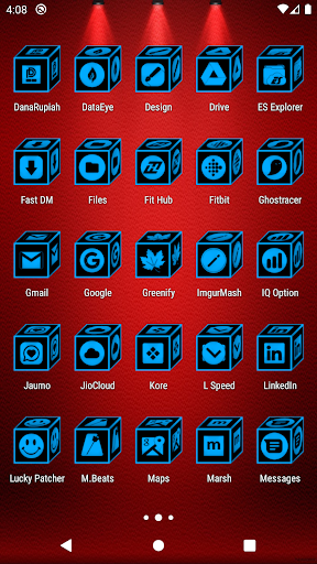 3D Flat Light Blue Icon Pack Screen 3