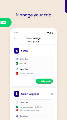 Screenshot of Transavia