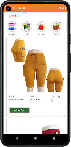 Android application Nediva PixMall screenshort