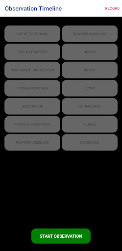 Coaching Observation Screen 2