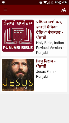 Punjabi Bible (ਪੰਜਾਬੀ ਬਾਈਬਲ) Screen 2