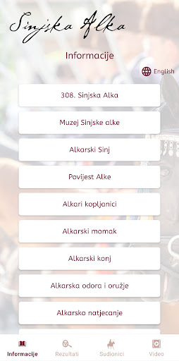 Android application Sinjska Alka screenshort