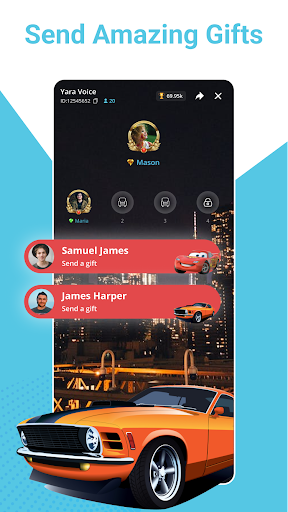 Android application YARA - Voice Chat screenshort
