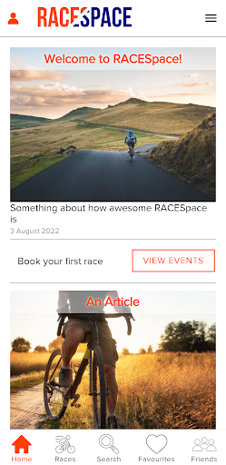 Android application Race Space screenshort
