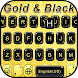 最新版、クールな Goldandblack のテーマキーボー - Androidアプリ