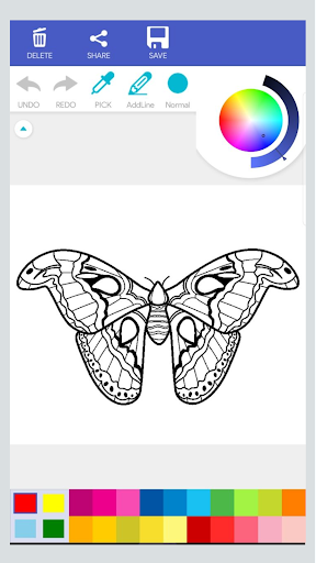 Kawaii Butterfly Coloring Book Screen 3