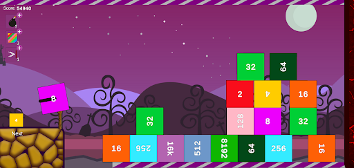 Throw and Merge - 2048 Blocks Screen 2
